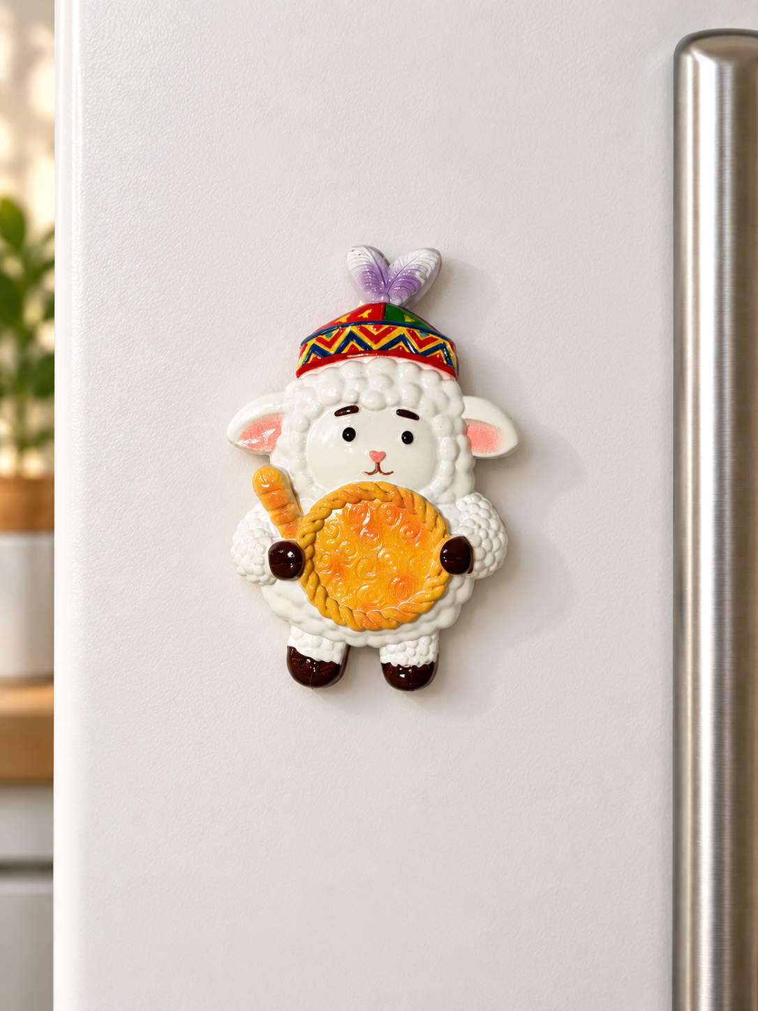 Little Lamb, Big Welcome — Fridge Magnet