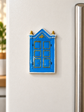 Ghulja Blue Door Fridge Magnet