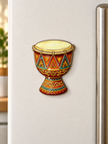 Golden Rhythm — Drum Fridge Magnet