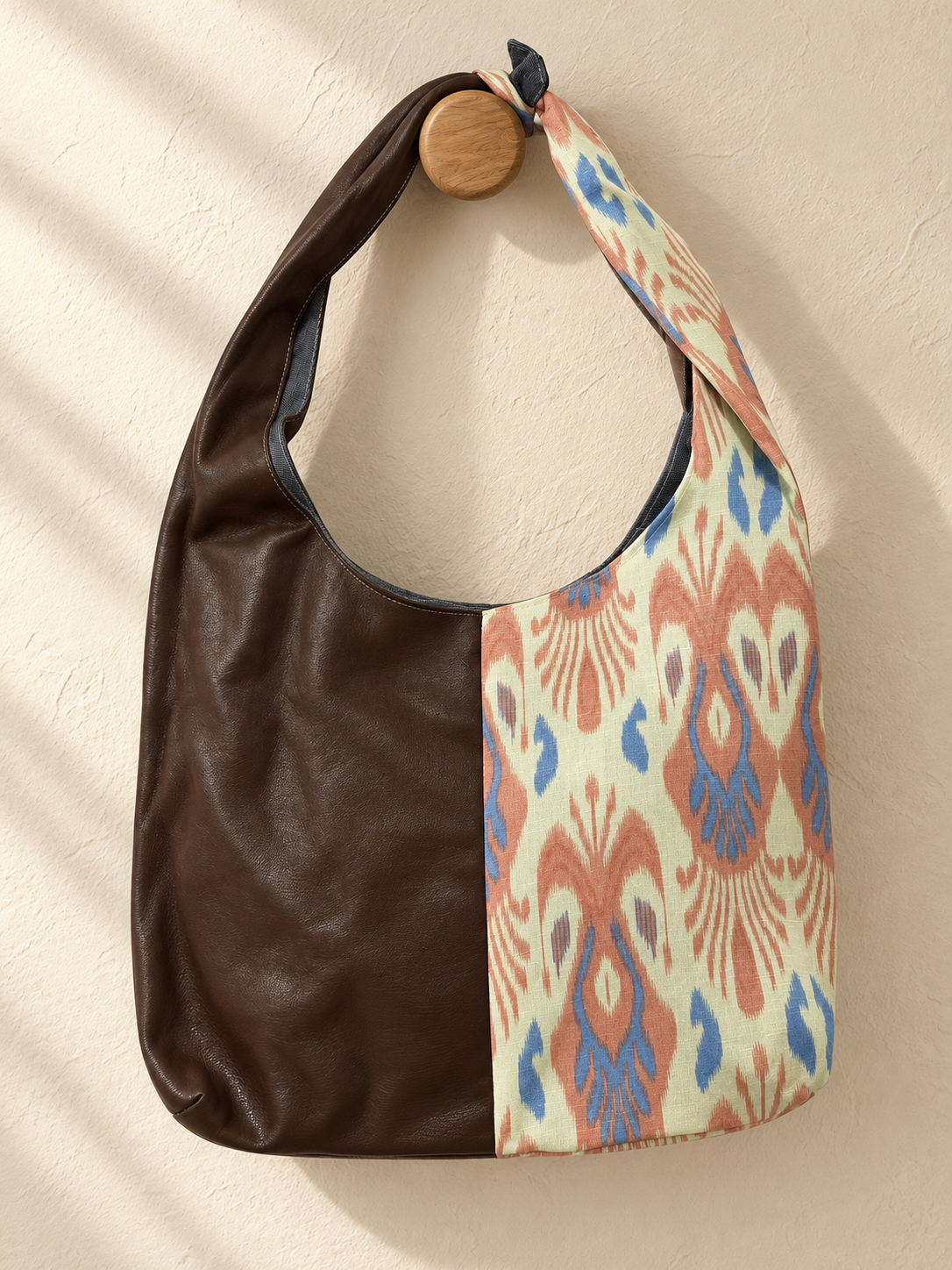 Pink Atlas leather bag