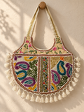 Garden Treasures — Hand-Sewn Tassel Shoulder Bag