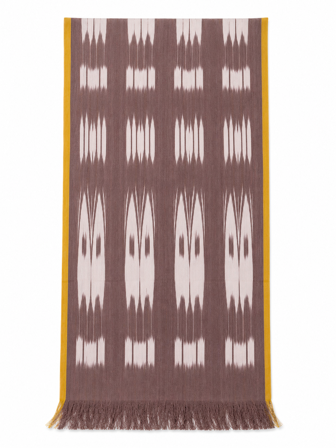 Brown Hotan Silk Scarf