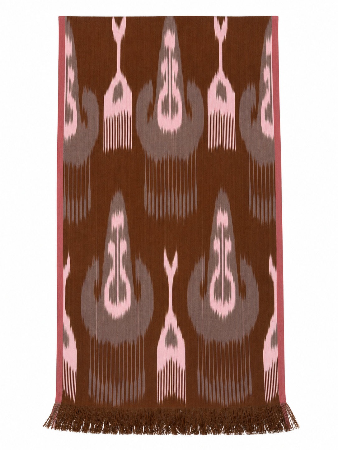Brown Atlas Cotton Scarf