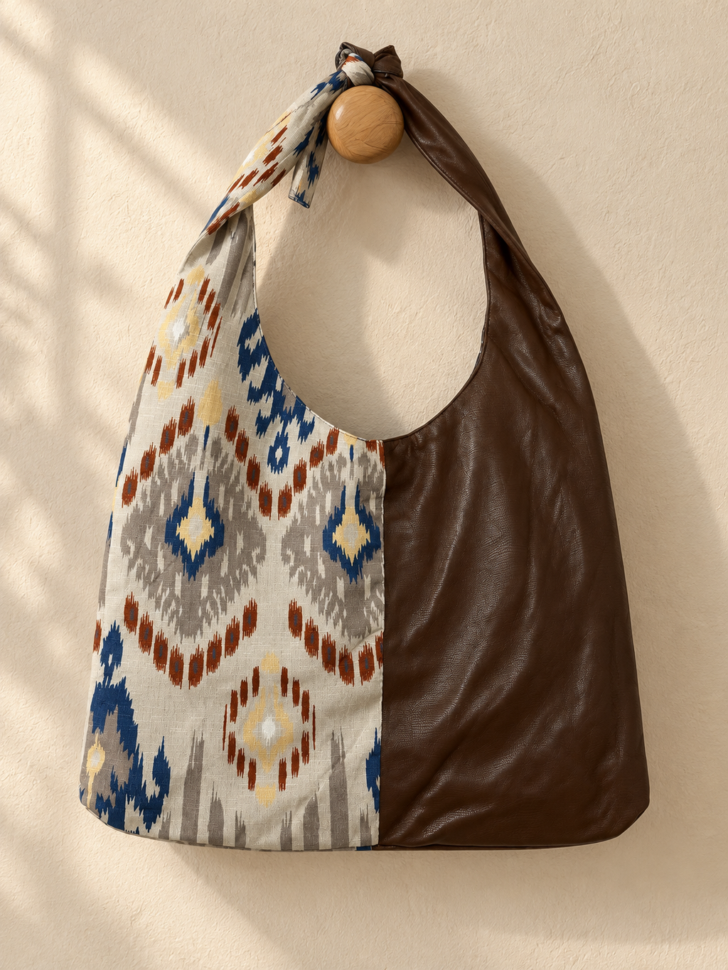 Deep Blue Atlas Leather Bag