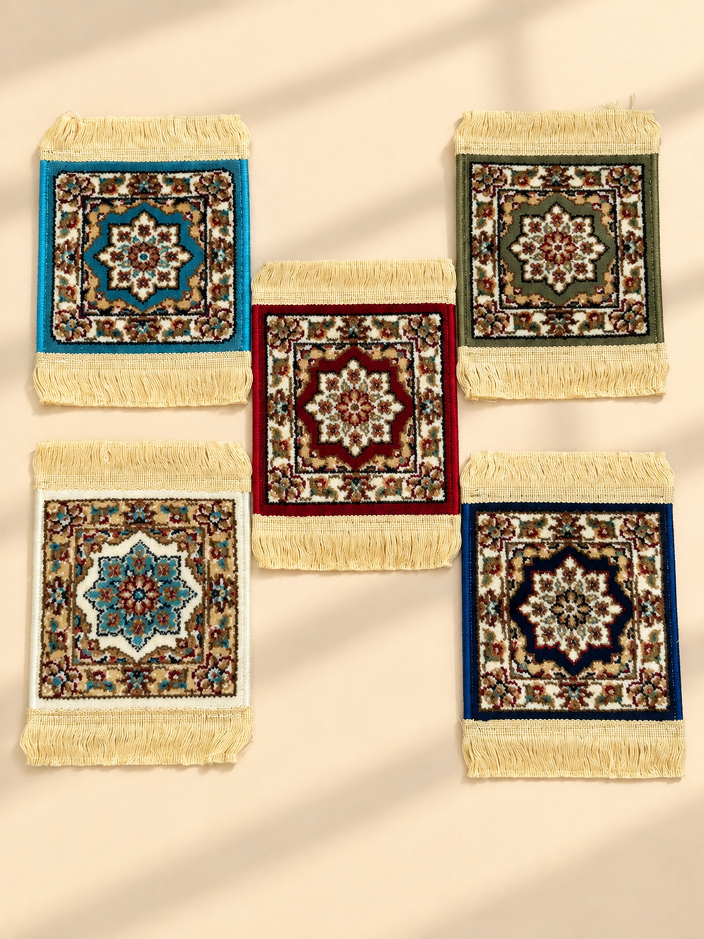 Little Carpets — Fringed Rug-Style Coasters