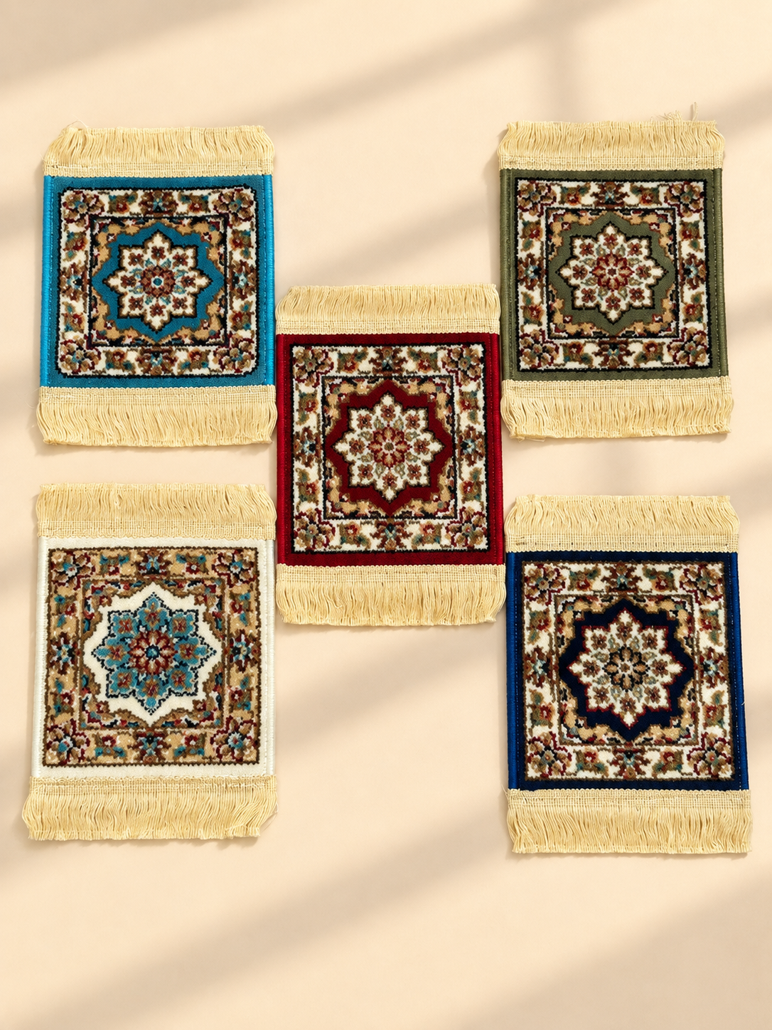 Little Carpets — Fringed Rug-Style Coasters