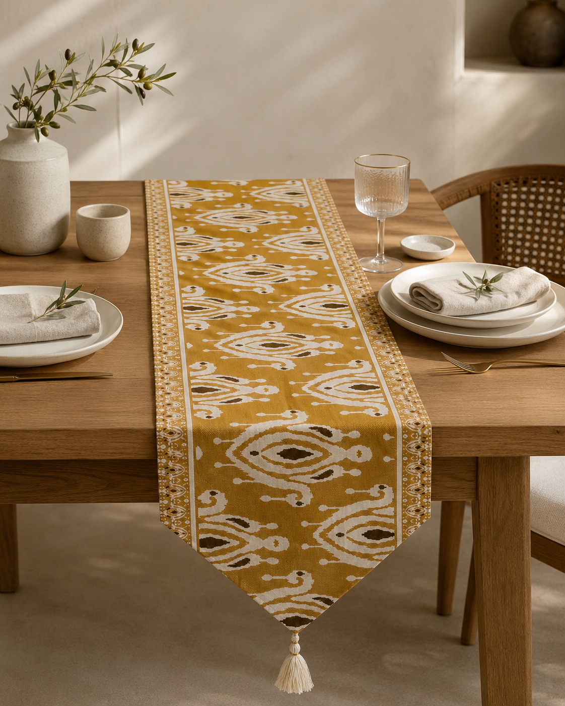 Mustard Atlas Table Runner