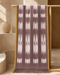 Brown Hotan Silk Scarf