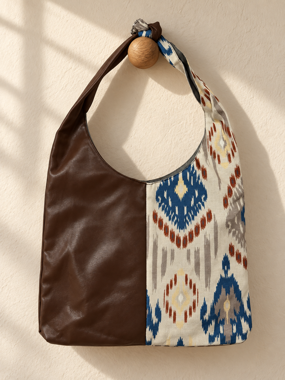 Deep Blue Atlas Leather Bag