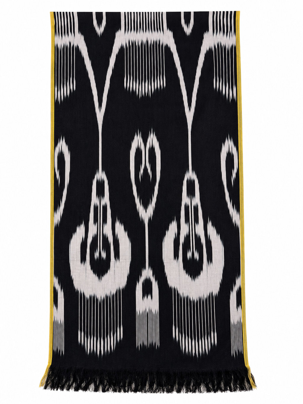 Black Hotan Silk Scarf