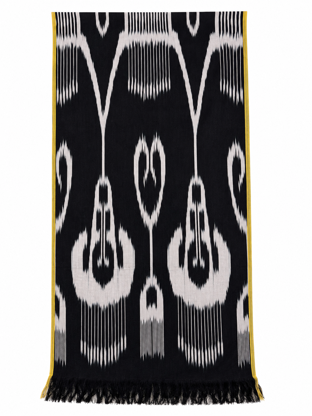Black Hotan Silk Scarf