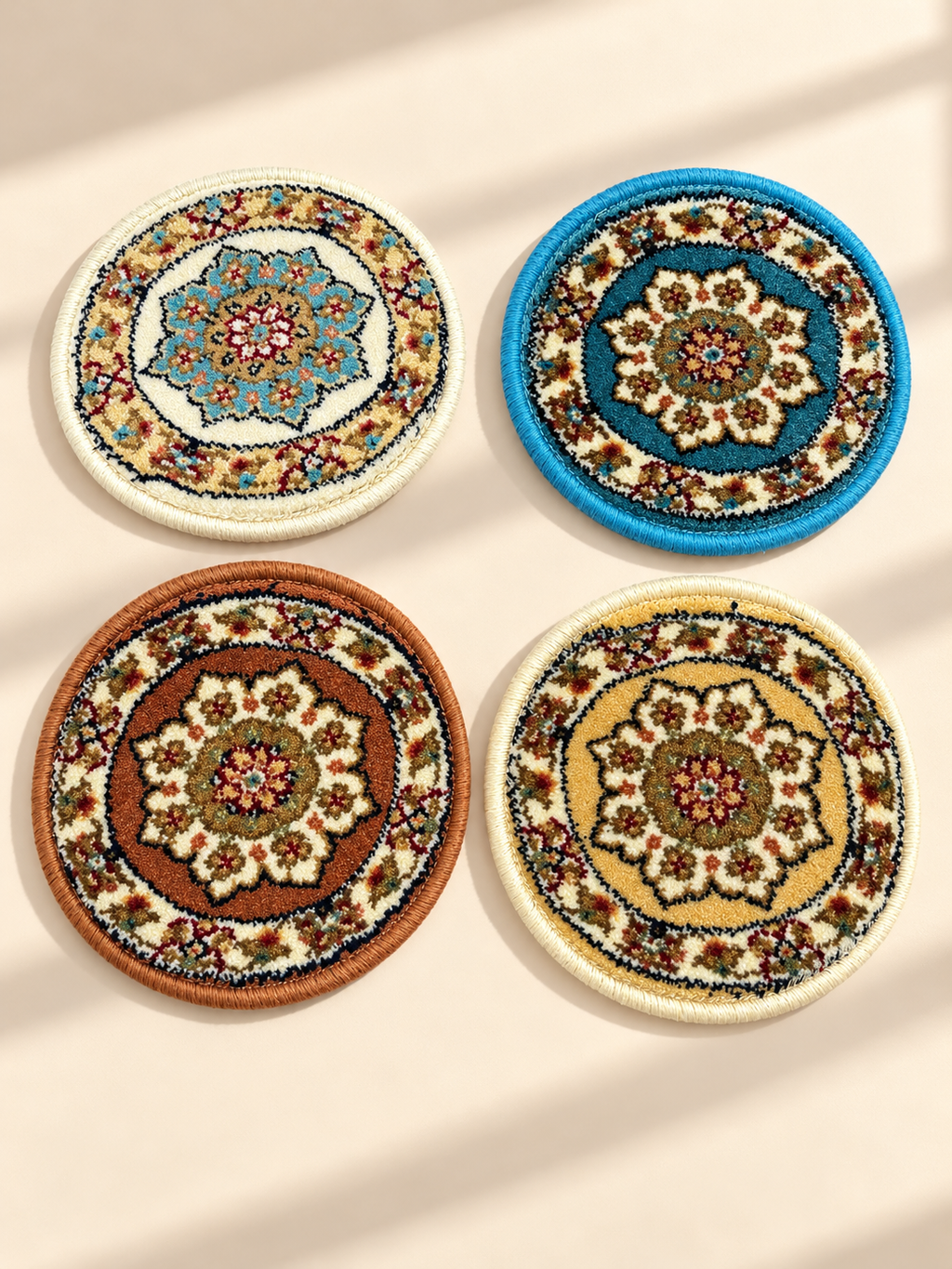 Round Rug-Style Coasters
