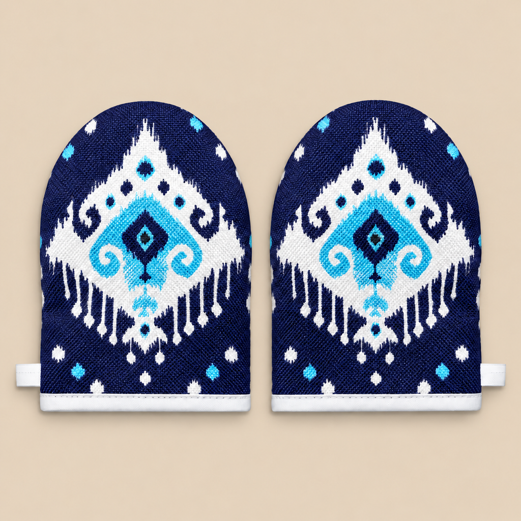 Indigo Bloom — Atles Mini Oven Mitts