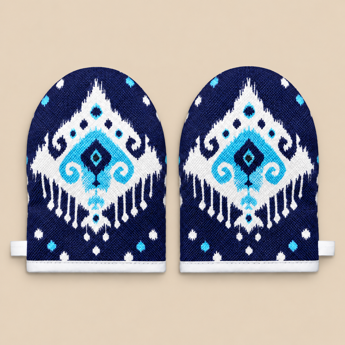 Indigo Bloom — Atles Mini Oven Mitts